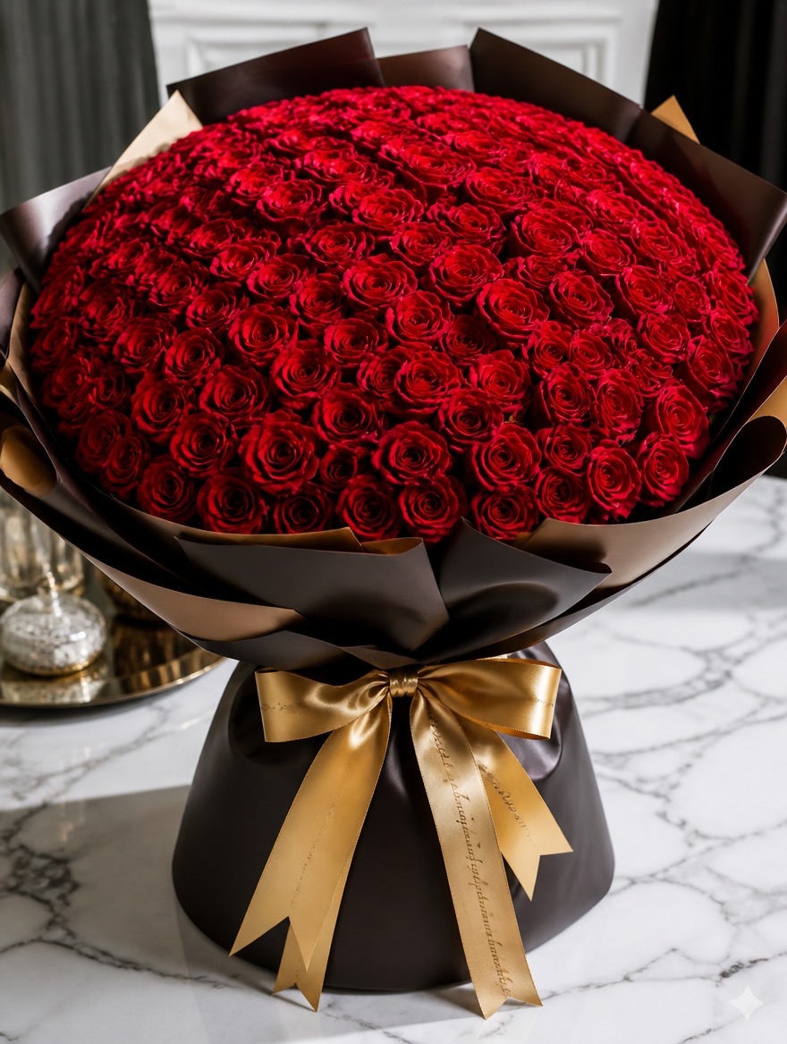 99 Red Roses Bouquet